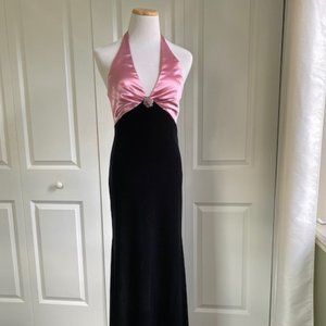 Floor Length Black/Pink Jessica McClintock Gown